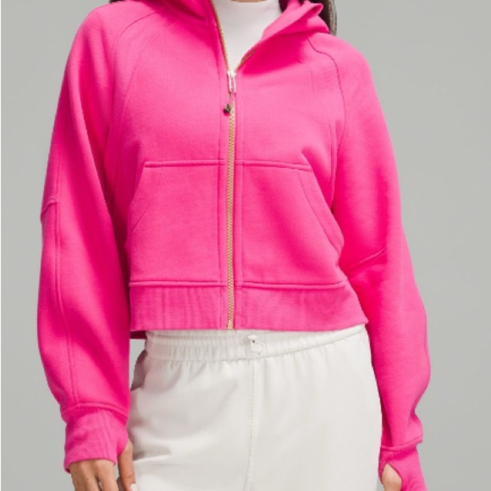 Lululemon Scuba Oversized Full Zip Hoodie Sonic Pink